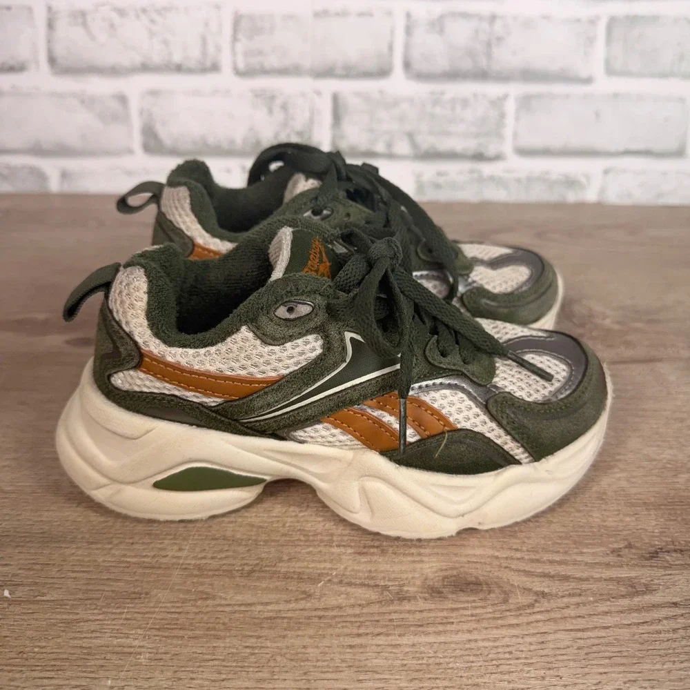 Reebok Royal Turbo Impuls Sneakers Mesh Chunky Green Kids 13K